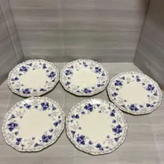 NARUMI ボーンチャイナ製　ケーキ皿　19cm ５枚セット【送料込み】