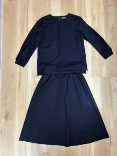 Theory Luxe ダークネイビー スカートセットアップ M