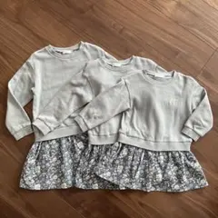 SLAP SLIPワンピース　チュニック　3姉妹　お揃い　90 100 110㎝