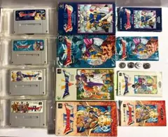 スーパーファミコン ドラゴンクエスト 箱&取説付き 4本set 動作確認清掃済み