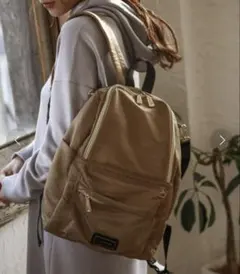 【美品】BAYFLOW(ベイフロー) ツイルバックパックリュック