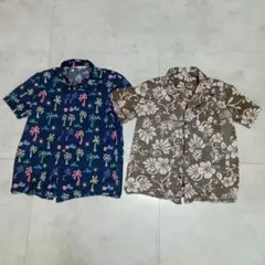 キッズ アロハシャツ 140 H&M 半袖シャツ 2枚セット