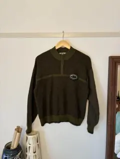 FILA オリーブグリーン ハーフジップ　セーター　90s