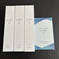 ルビー 歯磨き粉 ホワイト二ング LUBEE WHITE シート 4点セット