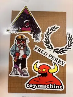 トイマシーン & FRED PERRY ステッカーセット