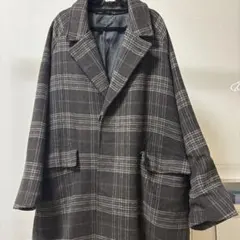 BEAMS HEART チェスターコート チェック L オーバーサイズ 韓国