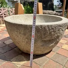 能瀬石製立手水鉢 能瀬黒石ウブ - メルカリ
