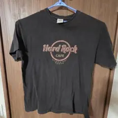 00s ハードロックカフェ 上野駅 Tシャツ L 黒 当時物 レア
