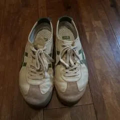 Onitsuka Tiger ベージュ/グリーン スニーカー