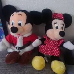 ヴィンテージ1980年代　ミッキー　ミニー　ぬいぐるみ