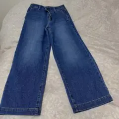 無印良品　ワイドデニムパンツ Mサイズ デニムブルー