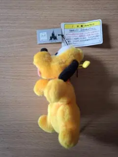 ディズニーランド　プルート ぬいぐるみバッジ レトロ　ヴィンテージ　タグ付き