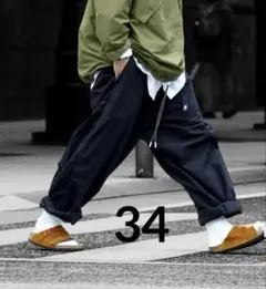 ノースフェイスパープルレーベル　リップストップ　ワイドクロップドパンツ　34