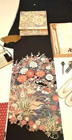hinaco様ご専用❇️有名作家手描友禅　暈し染め ５つ紋　総フルセットのサムネイル
