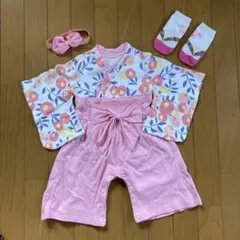はかまロンパース　3点セット