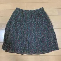 NOLLEY'S ミニスカート ブラック小花柄 36サイズ