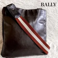 BALLY バリー ストライプ オールレザー サコッシュ ショルダーバッグ 本革