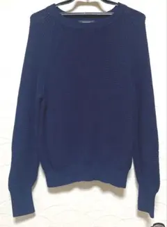 UNTITLED ネイビー ニットセーター 長袖