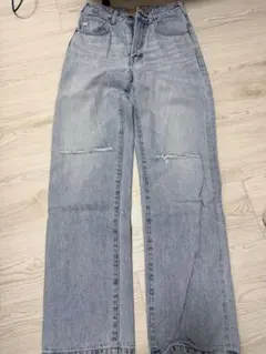 【美品】SOMETHING サムシング ELSA ストレート デニム XS