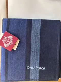Orobianco ハンカチ ストライプ柄 ネイビー系のサムネイル