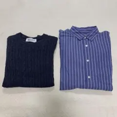 （GLOBAL WORK）セーター＋シャツ