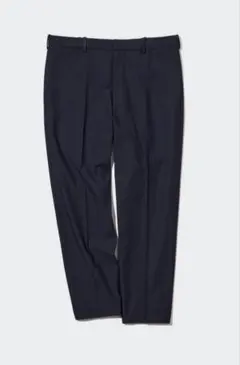 【UNIQLO】スマートアンクルパンツ2WAYストレッチ（ウールライク）ネイビー