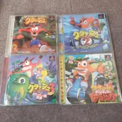psクラッシュバンディクー1、2、3、レーシング