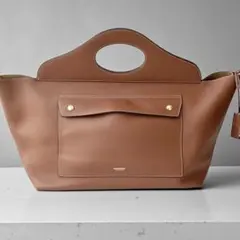 美品 バーバリー ソフトポケット トートバッグ ショルダーバッグ レザー