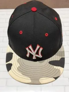 【未着用】ニューエラ 59FIFTY ヤンキース カモフラバイザー 7 1/2