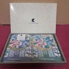 【未使用】Cittàfascino 花柄タオル2枚組セット
