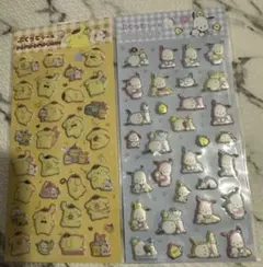 新品未開封　ぷくっとシール　ポムポムプリン　ポチャッコ2枚セット
