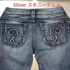 ✨セール中✨ Silver スキニーデニム ブルーのサムネイル
