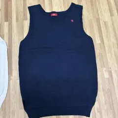 POLO ニットベスト ネイビー L