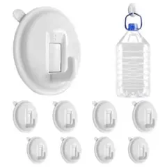 強力 粘着フック 8個セット 壁掛け 防水 穴あけ不要 賃貸キッチン バス収納