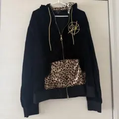 SESSION Leopard Layered Velour Hoodie 44 - メルカリ
