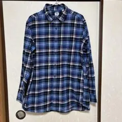 ユニクロ　メンズ　フランネルチェックシャツ　XLサイズ