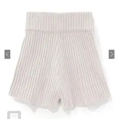 GRL ハイウエストリブニットショートパンツ 【 an1235 】 アイボリー