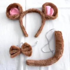 【美品】ネズミコスチュームセット ブラウン