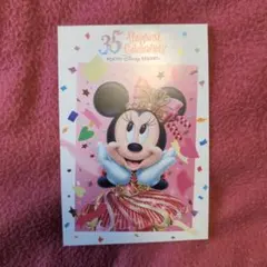 ミニーマウス ポストカード 35th Happiest Celebration