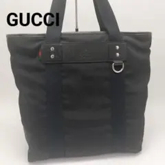 極美品✨️グッチ　トートバッグ　ブラック　黒