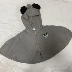 バースデイ futafuta ミッキーポンチョ 60-70cm