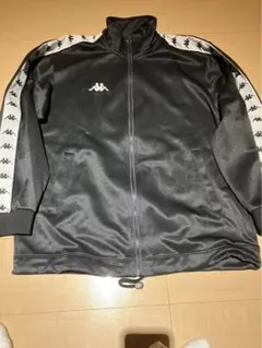 希少Kappa カッパ トラックジャケット BANDAロゴ ブラック Lサイズ