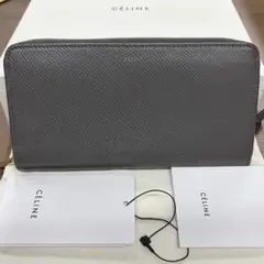 新品同様‼️ 現行　セリーヌ　長財布　グレインカーフスキン　ラウンドファスナーのサムネイル