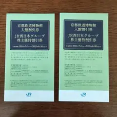 JR西日本グループ 京都鉄道博物館 割引券　２冊セット