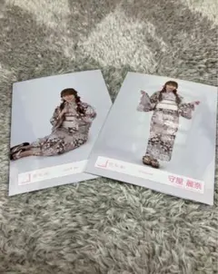 守屋麗奈　生写真　浴衣　2025
