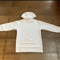 アディダスパーカー　白　裏起毛