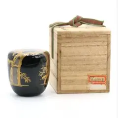 茶道具　棗　和田寿峰　住吉蒔絵茶器 楽天市場】茶道具 薄茶器 棗 住吉蒔絵 根来面中次 : お茶道具の駒屋