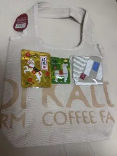 KALDI 2026福袋 トートバッグ、手ぬぐい、福茶、福飴