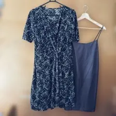 美品◾️ドゥクラッセ ストレッチ素材　ワンピース　インナー付き