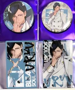 BLEACH LAM 東京旋回 缶バッジ 藍染惣右介 藍染 BLEACH LAM 東京旋回 缶バッジ アクリルカード 藍染惣右介 藍染 - メルカリ